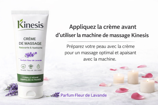 Crème de Massage Kinesis — Relaxante, Végane & Bio — Parfum Naturel Apaisant